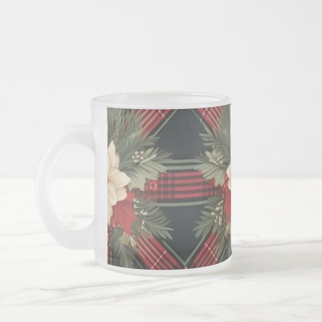 "Tasse aus Schachglas" Mattglastasse (Links)