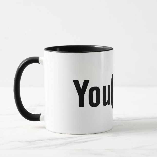 Tasse aus schwarzem Youtube (Links)
