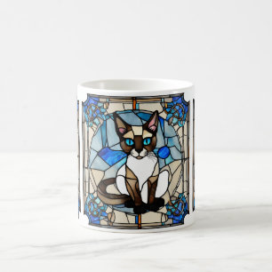 Tasse aus verkettetem Glas Siamese