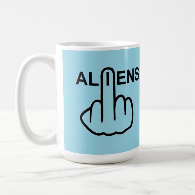 Tasse Außerirdischen Gedreht (Links)