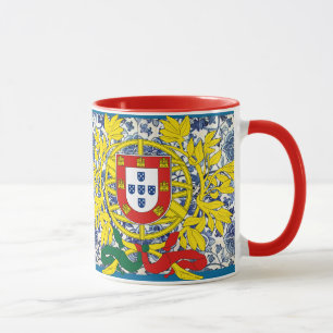 Tasse Azulejo mit portugiesischem Wappen