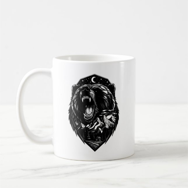 Tasse Bär, Grizzlyberge Howl Tasse (Links)