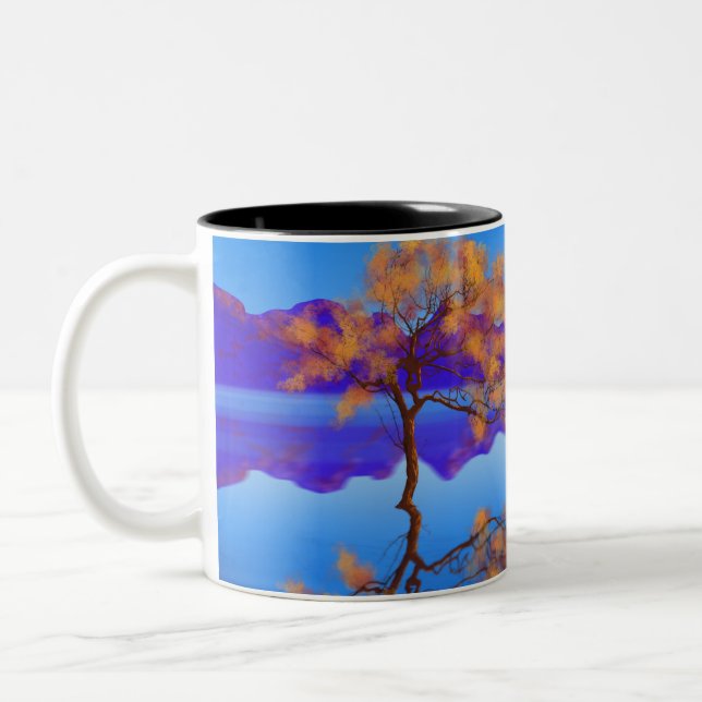 Tasse "Baum am blauen See" (Links)