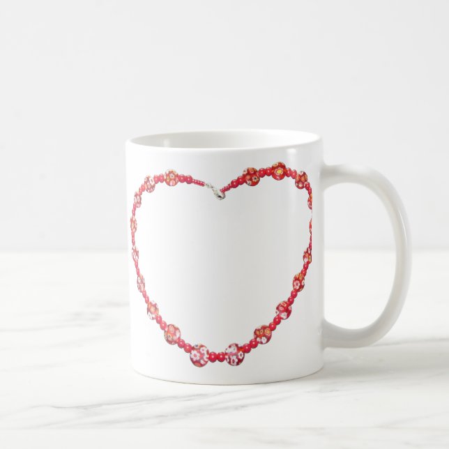 Tasse - Beaded Red Heart (Rechts)