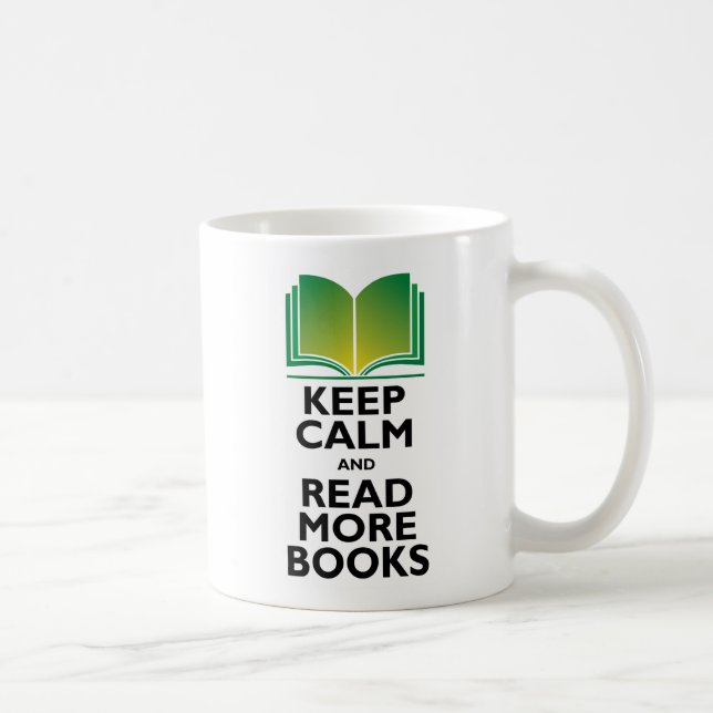 Tasse "Behalt Calm & Read More Books" (Rechts)