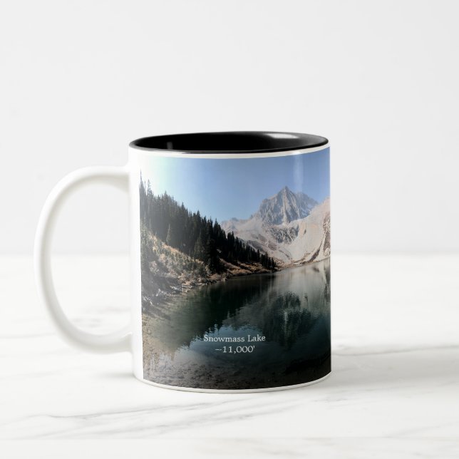 Tasse Berg - Schneemasse (Links)