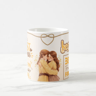 Tasse 'Best Friends Forever' mit süßen Cartoon-Kin