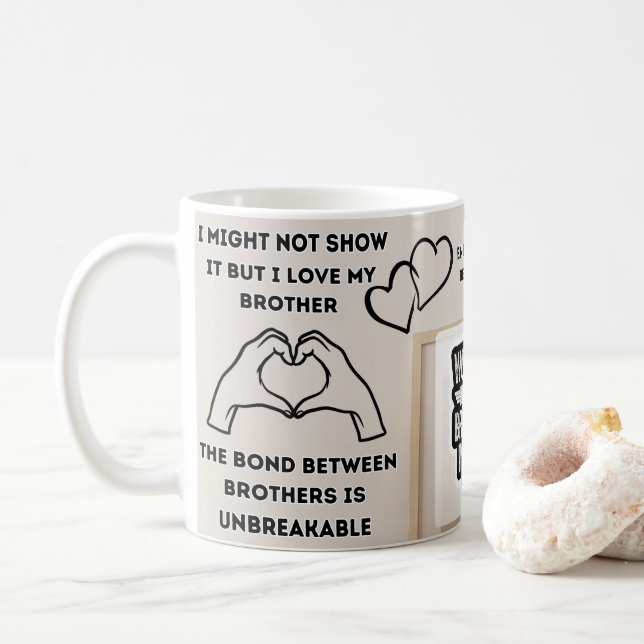 Tasse "Bester Bruder überhaupt" mit herzlicher Lie (Mit Donut)