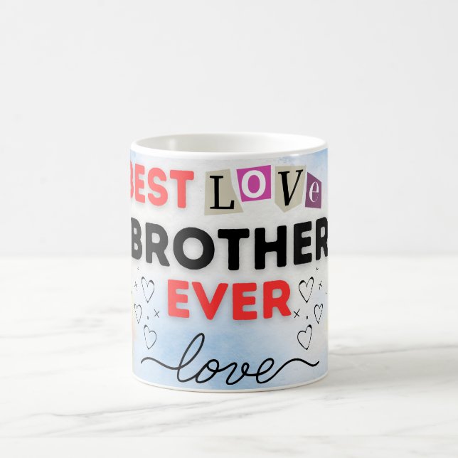 Tasse "Bester Bruder überhaupt" mit herzlicher Lie (Mittel)