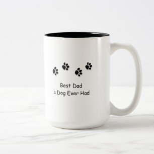 Tasse, bester Vater, den ein Hund überhaupt hatte Zweifarbige Tasse