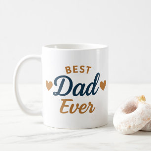 Tasse „Bester Vater überhaupt“ mit individuellem F