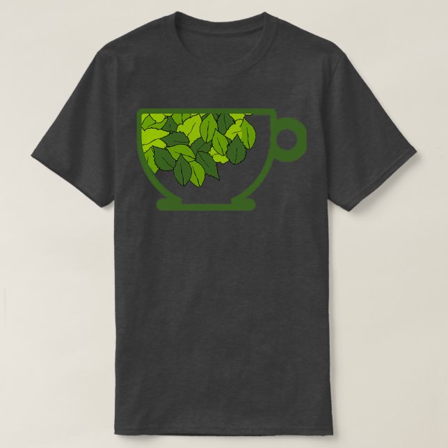 Tasse Bio Kräuterblatttee für ein gesundes Leben T-Shirt (Design vorne)