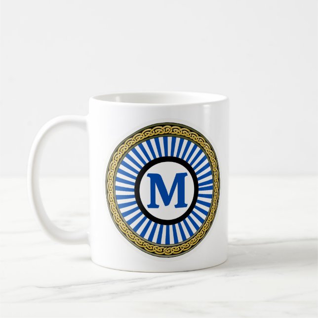 Tasse - Blau - Personalisiert - Erste Schritte hin (Links)