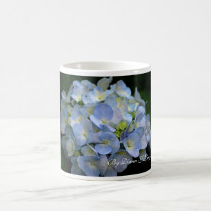 Tasse-Blaue Hydrangea-Blumen Tasse