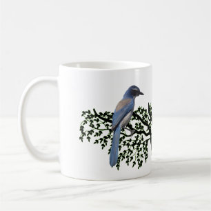 Tasse - Blaue Jay in Zweigstellen