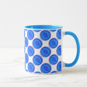 Tasse - Blaue Punkte