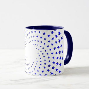 Tasse - Blaue Sternwirbel