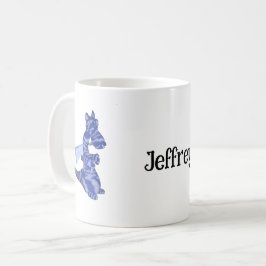 Tasse - Blauer Drache mit Namen