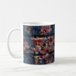 Tasse Blauer Stein und Blüten