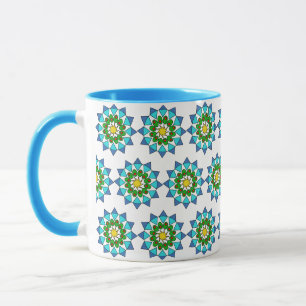 Tasse - Blaues Mandala-Muster