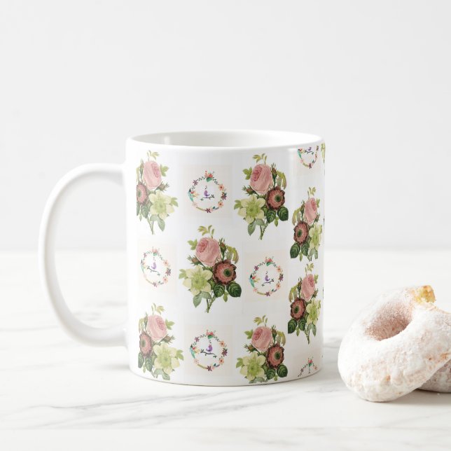 Tasse Blume (Mit Donut)