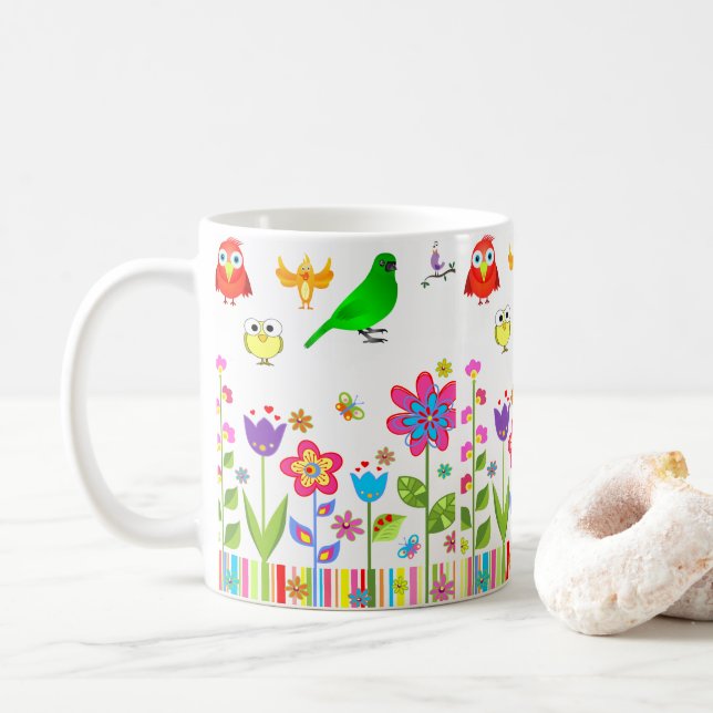 Tasse Blume (Mit Donut)