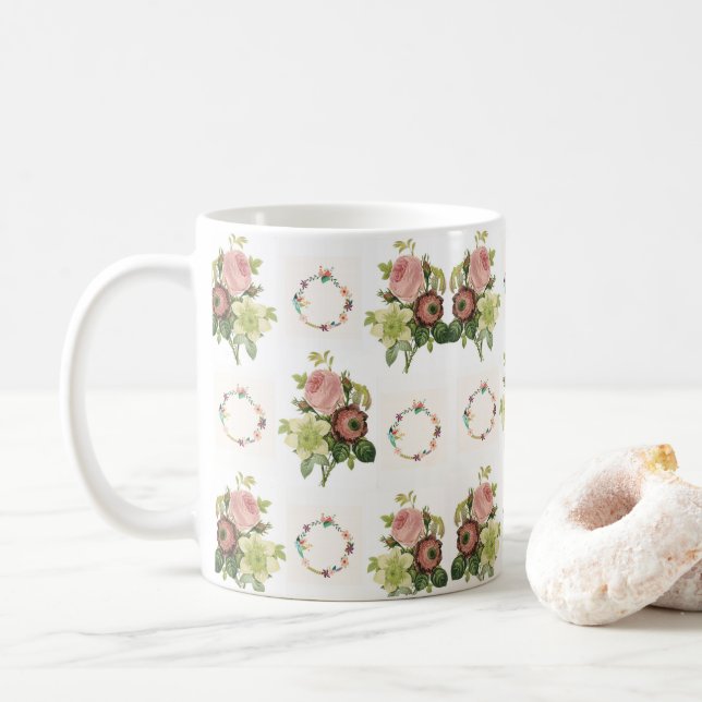 Tasse Blume (Mit Donut)