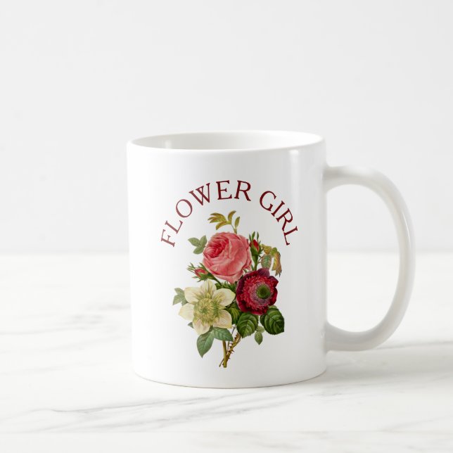 Tasse "Blume Girl Burgundy" und "Rosa Bouquet" (Rechts)