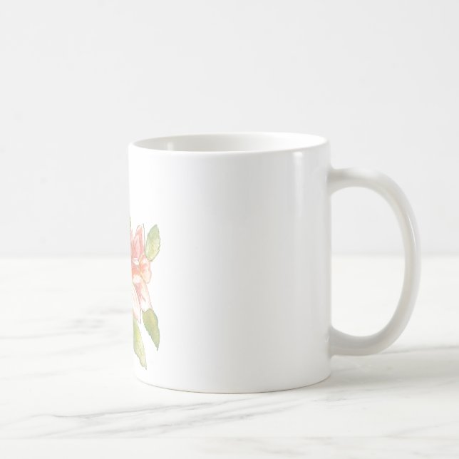Tasse, Blume, Watercolor Tasse (Rechts)