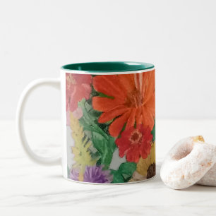 Tasse - Blumen, zum Ihrer Morgen zu erhellen