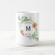 Tasse "Blumenpfirsich" - Personalisierte Schenkung