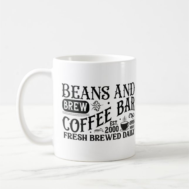 Tasse "Bohnen und Brew Coffee Bar" (Links)