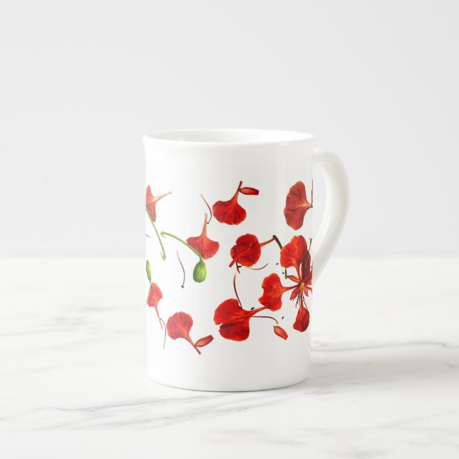 Tasse Bone China Royal Poinciana (Vorderseite Rechts)