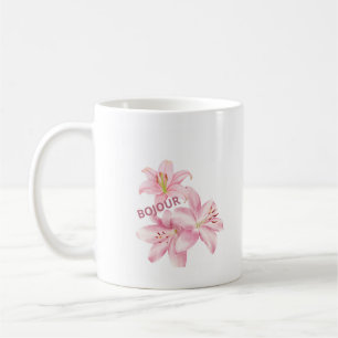 Tasse Bonjour Floral Rose – Elegante Blumenvase