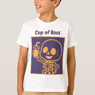 Tasse Boos Süßer Skelett-Kleinkind Halloween T-Shirt