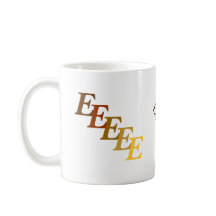 Tasse - Brauner Name mit Initialen