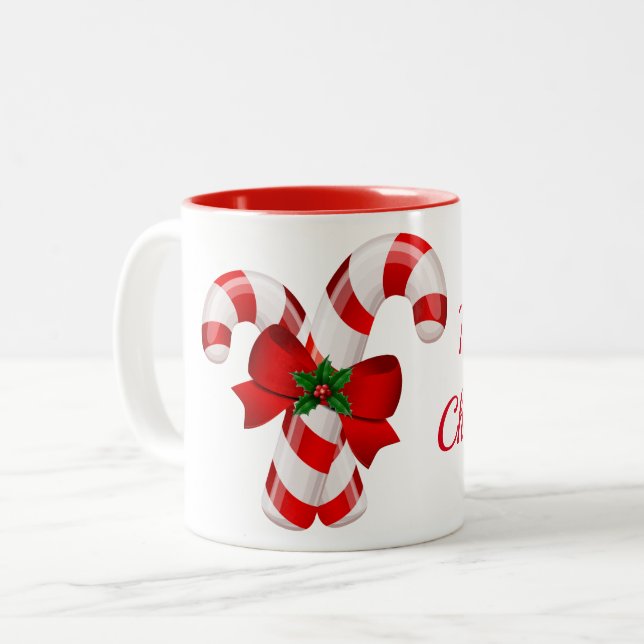Tasse Candy Canes (Vorderseite Links)