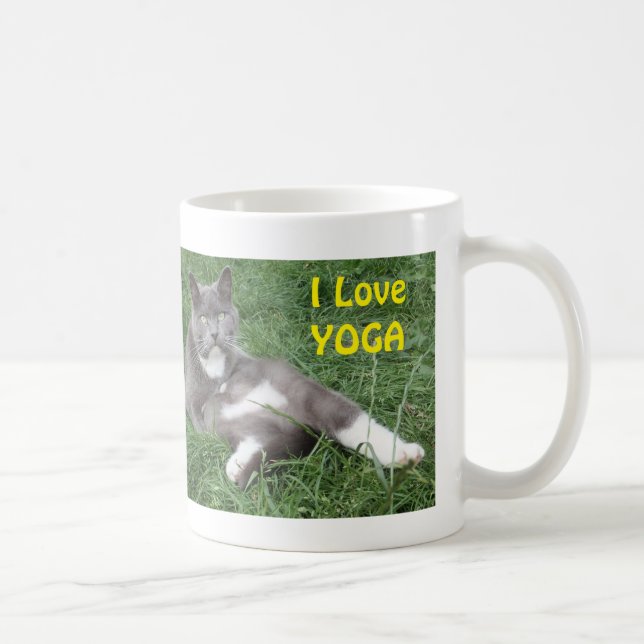 Tasse Cat I Liebe Yoga (Rechts)