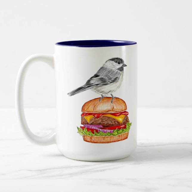 Tasse Cheeseburger Bird Chickadee (Links)