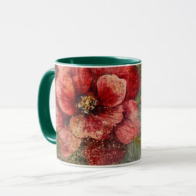 Tasse Christmas Collage Junk Journal Var05 (Vorderseite Links)