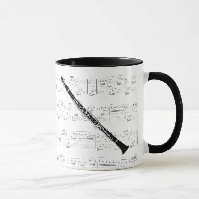 Tasse - Clarinet mit Blattmusik (Rechts)
