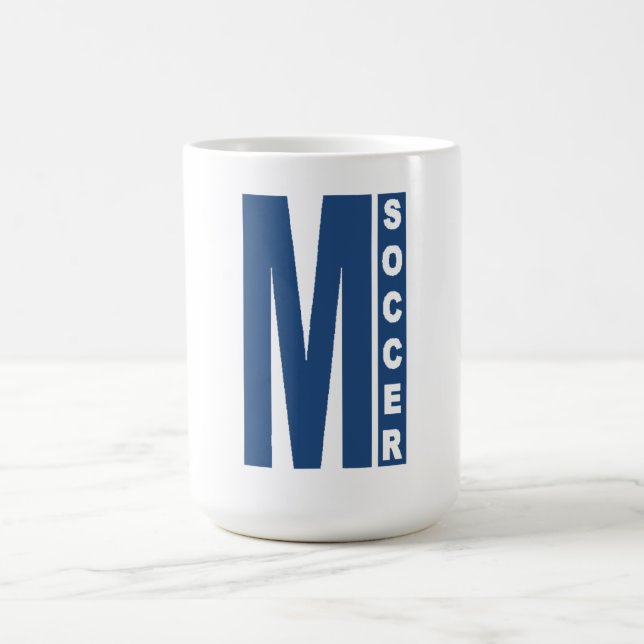 Tasse classique blanche MICHIGAN SOCCER (Mittel)