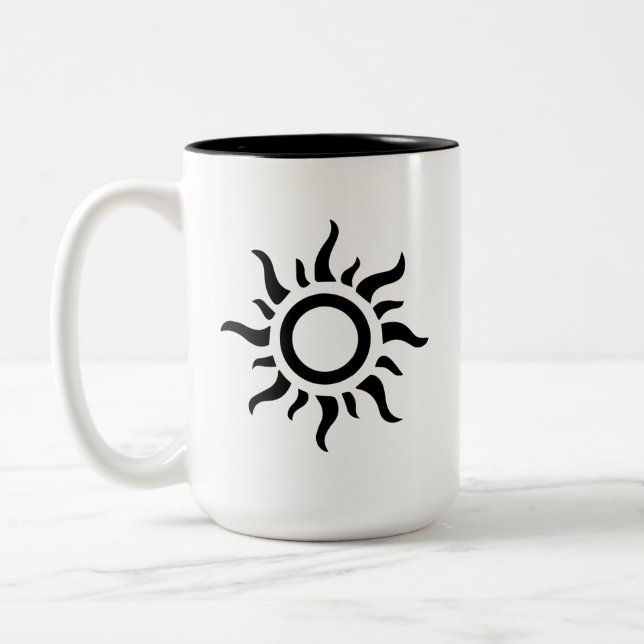Tasse, Cup - Sun Zweifarbige Tasse (Links)