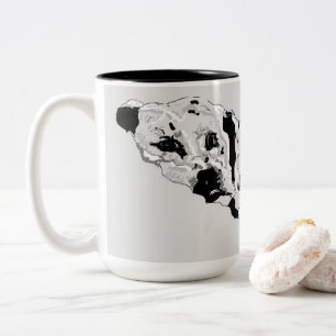 Tasse/Dalmatiner Zweifarbige Tasse