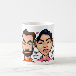 TASSE DANIEL UND ANN CARICATUR