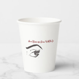 Tasse "Das Auge einer Frau" Papiercup Pappbecher