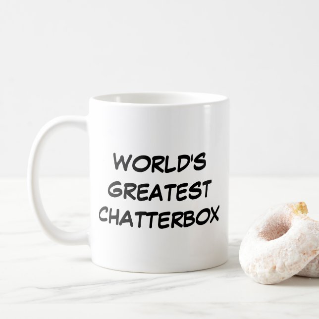Tasse "Das größte Chatterbox der Welt" (Mit Donut)