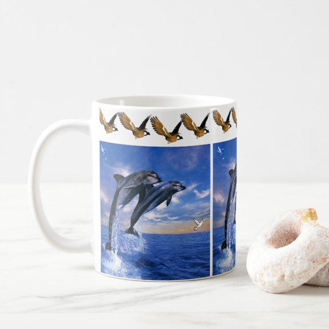 Tasse-Delphine Kaffeetasse (Mit Donut)