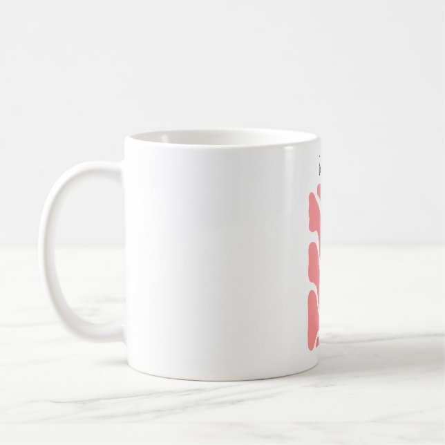 Tasse der abstrakten Blume Muttertag (Links)