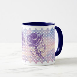 Tasse der abstrakten Pastell-Rose